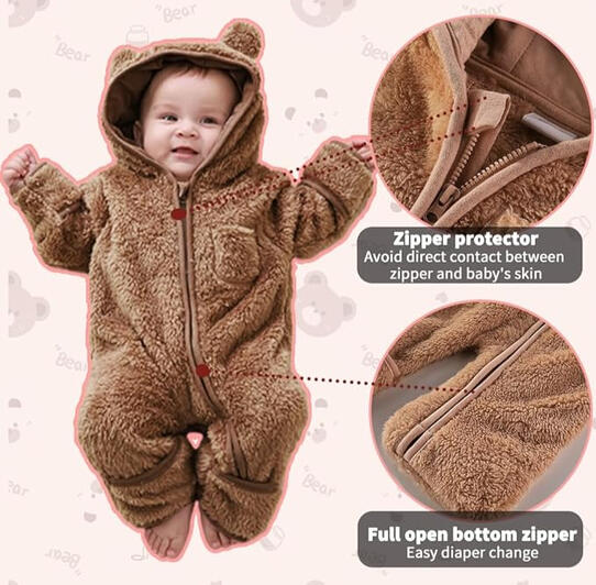 Newborn Baby Bear Onesie Outfit Suit